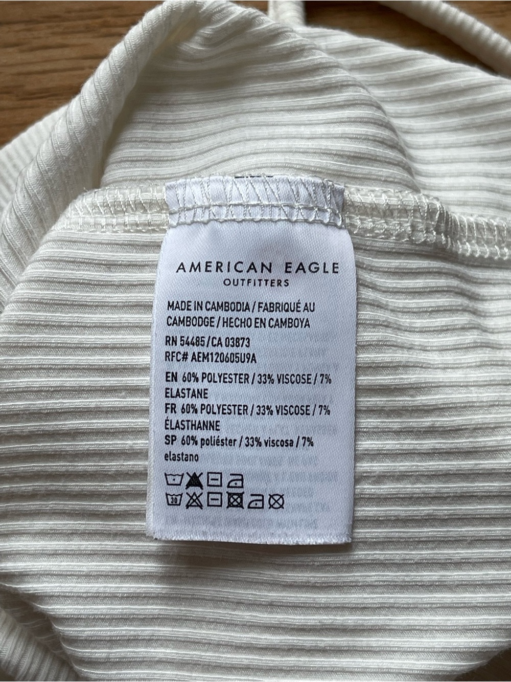 AE Ribbed Crop Cami - Picture 4 of 5
